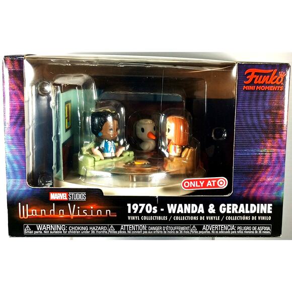 Funko Mini Moments Marvel Wanda Vision 1970's WANDA & GERALDINE, New, See Pics! - Picture 1 of 7